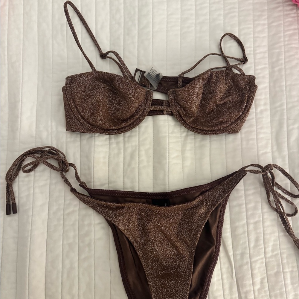 Brown Bikini Set